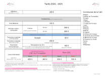 Tarifs cours 2024 2025 small